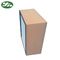 قاب چوبی جداکننده کاغذ فیلتر هپا چین دار عمیق 1500 متر مکعب در ساعت حجم هوا برای اتاق تمیز