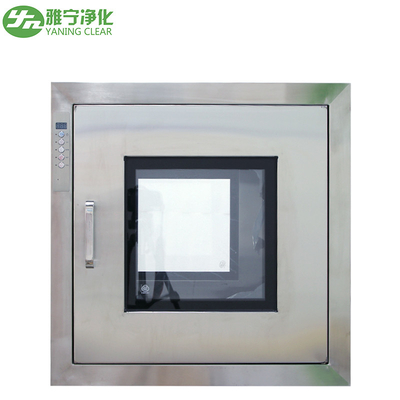 YANING ISO Cleanroom Pass Box فولاد ضد زنگ استاتیک Pass Box با در تعبیه شده