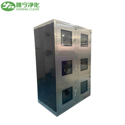 پنجره انتقال 220v50hz اتاق تمیز از طریق جعبه فولاد ضد زنگ