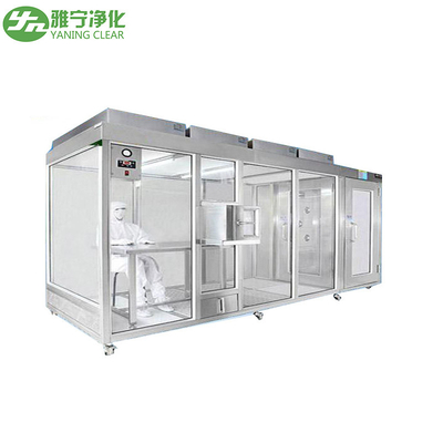 YANING GMP استاندارد ISO5 ماژولار اتاق تمیز دیوار نرم و سخت اتاق تمیز اتاق تمیز بوت