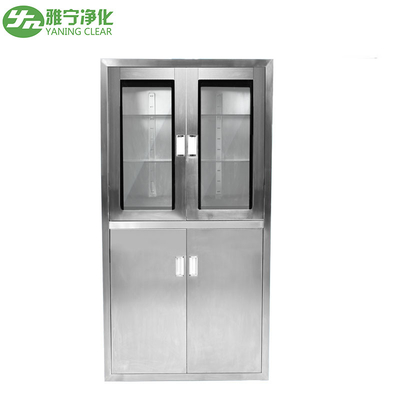 کابینت پزشکی سفارشی استیل ضد زنگ، کابینت پزشکی درب شیشه ای کشویی