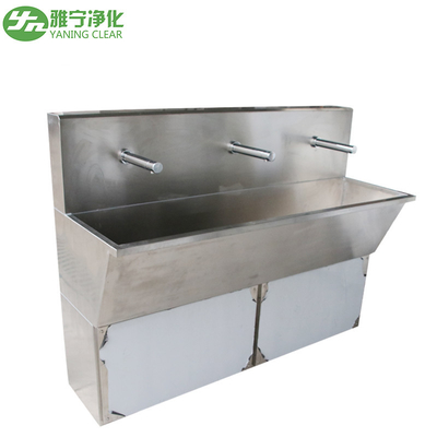 سینک دستی از جنس استیل ضد زنگ آزمایشگاهی با ضربه زدن سنسور اتوماتیک