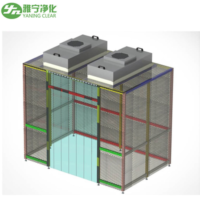 Class 100 قابل حمل Modular Clean Room ISO 5 نصب سریع FFU Clean Room