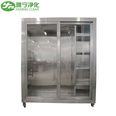 کابینت پوشاک کم نویز Clean Room 304 SUS Laminar Flow Smock Stocker کابینت