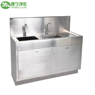 کارکرد دستی سینک شستشوی دستی از جنس استنلس استیل آزمایشگاهی سفارشی شده است