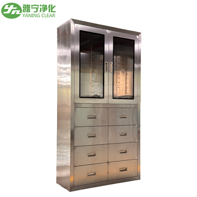 واحد سوراخ شیر نصب 304 فولاد ضد زنگ کابینت پزشکی برای بیمارستان یا آزمایشگاه