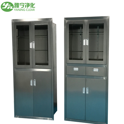 مبلمان کابینت پزشکی ضد باکتری از جنس استنلس استیل برای ابزار جراحی