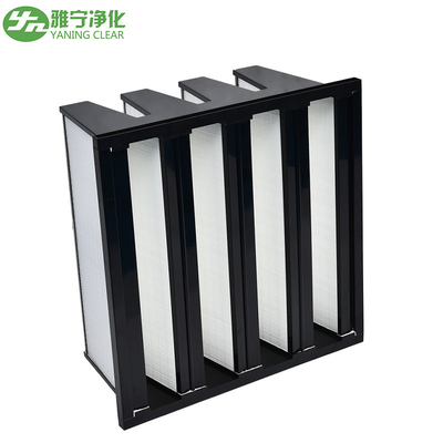 فیلتر هپا V Bank H10 Hvac , فیلتر هوا با راندمان پایین 610*610*295mm