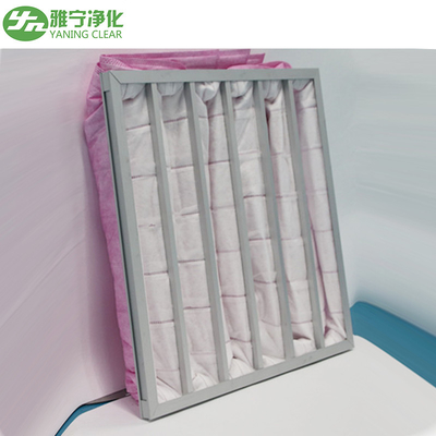 فیلتر هوای جیبی پلی استر Ahu 3500m³/h