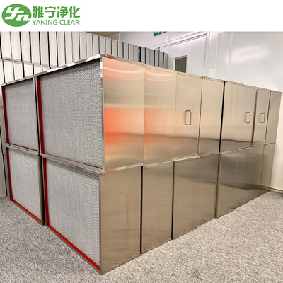 فیلتر HEPA مقاوم در برابر دمای بالا ضد گرما 595*595*295mm یا فشار نهایی سفارشی 400pa