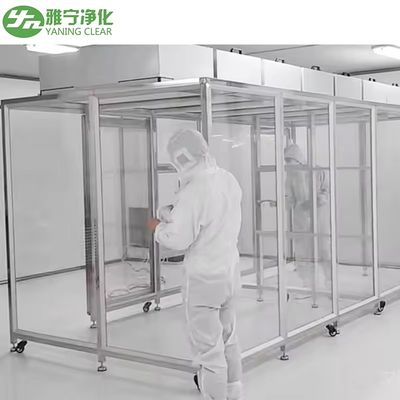 غرفه اتاق تمیز ماژولار قابل تنظیم با قاب فولاد ضد زنگ و پانل های آکریلیک غرفه اتاق تمیز کوچک قابل حمل
