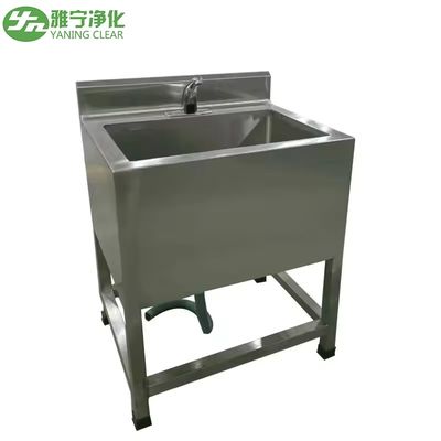 سینک اسکراب پزشکی از جنس استنلس استیل 304 با شیر سنسور اتوماتیک و جوش بدون درز برای شستشوی جراحی