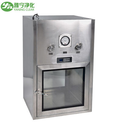 جعبه عبور اتاق تمیز از فولاد ضد زنگ SUS304/201 با قفل الکتریکی و ابعاد قابل تنظیم